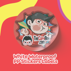 White Waterproof PP Stickers Labels (Die-cut)