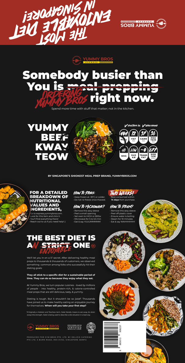 Yummy Bros Food Box Sleeves